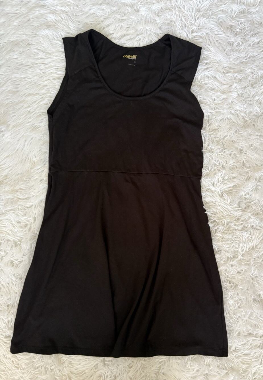 Capelli Women’s M Black Cap Sleeved Knit Dress. Classic, Cute
